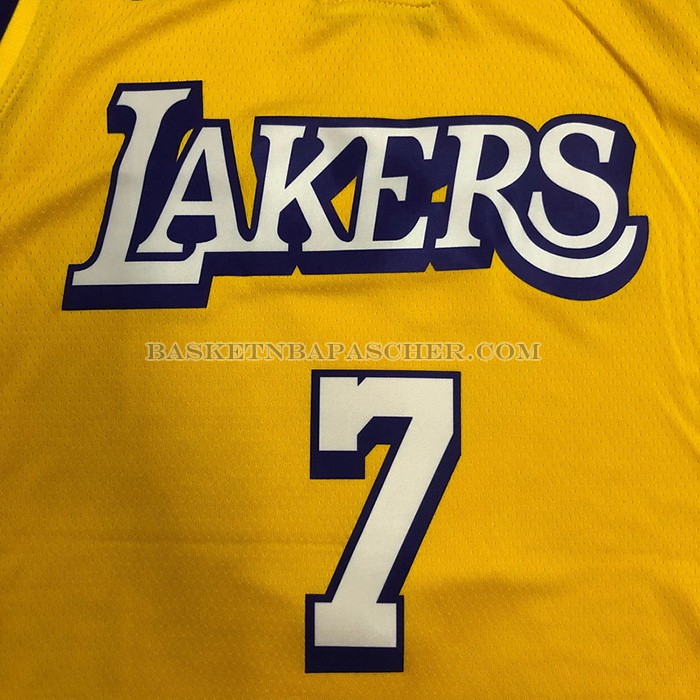 Maillot Los Angeles Lakers Carmelo Anthony NO 7 Ville 2019-20 Jaune